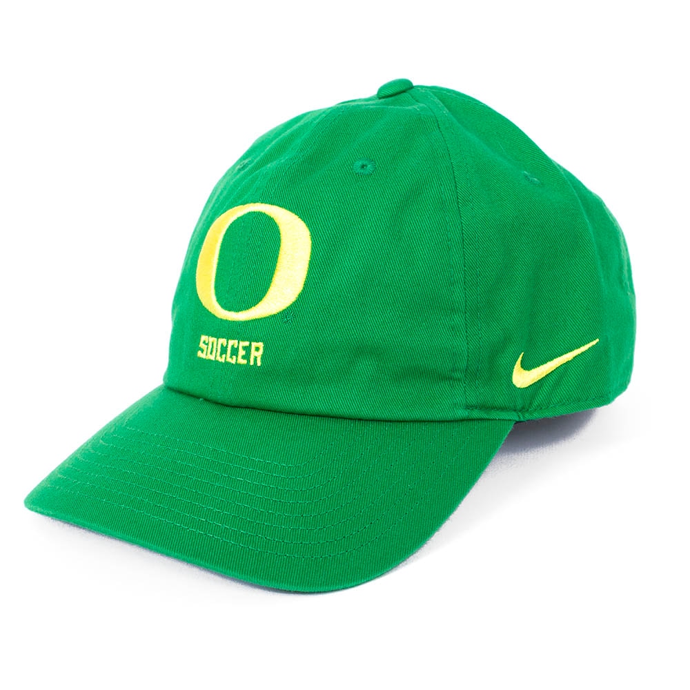 Classic Oregon O, Nike, Green, Curved Bill, Cotton, Accessories, Unisex, Soccer, Twill, Unstructured, Adjustable, Hat, 882858